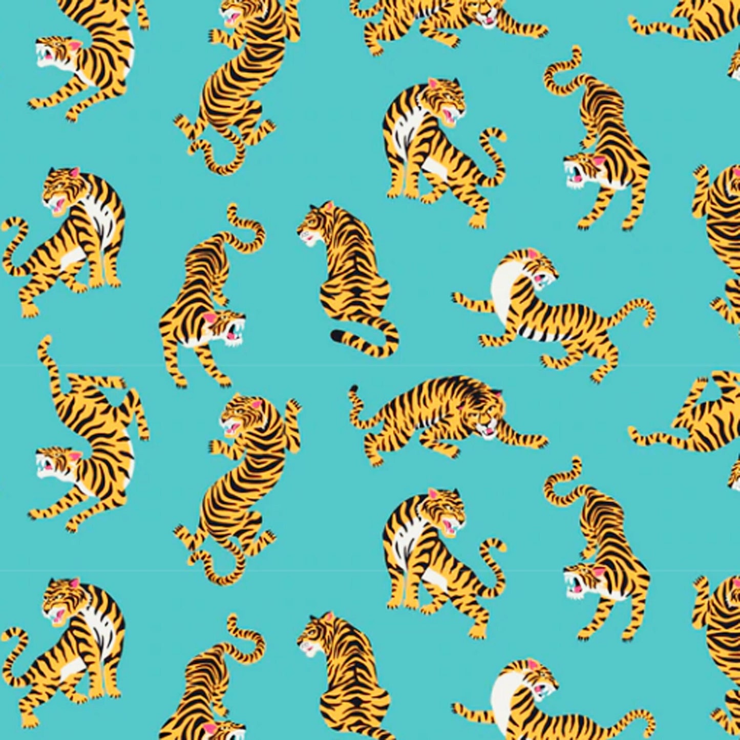 Tiger Table - Turquoise circular tiger table with pink handle . Ideal for nightstand or sidetable . Comes with inbuilt drawer. Customisable